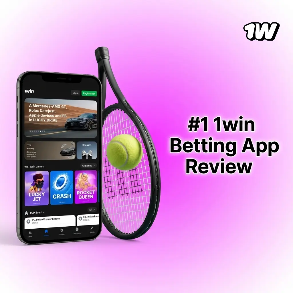 1win betting app on Android showing live IPL markets, 500% welcome bonus, and UPI deposit options for Indian users