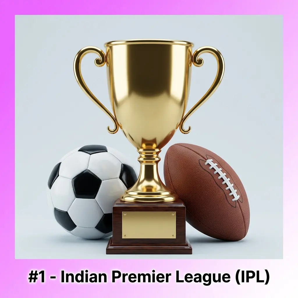 IPL cricket match in progress with players on field, representing the world's most bet-on cricket tournament in India