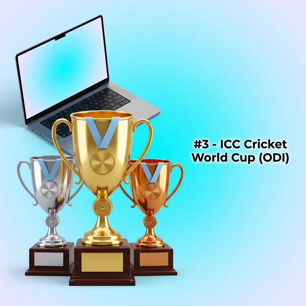 ICC Cricket World Cup ODI format betting markets with session lines and player milestones for India bettors 2026