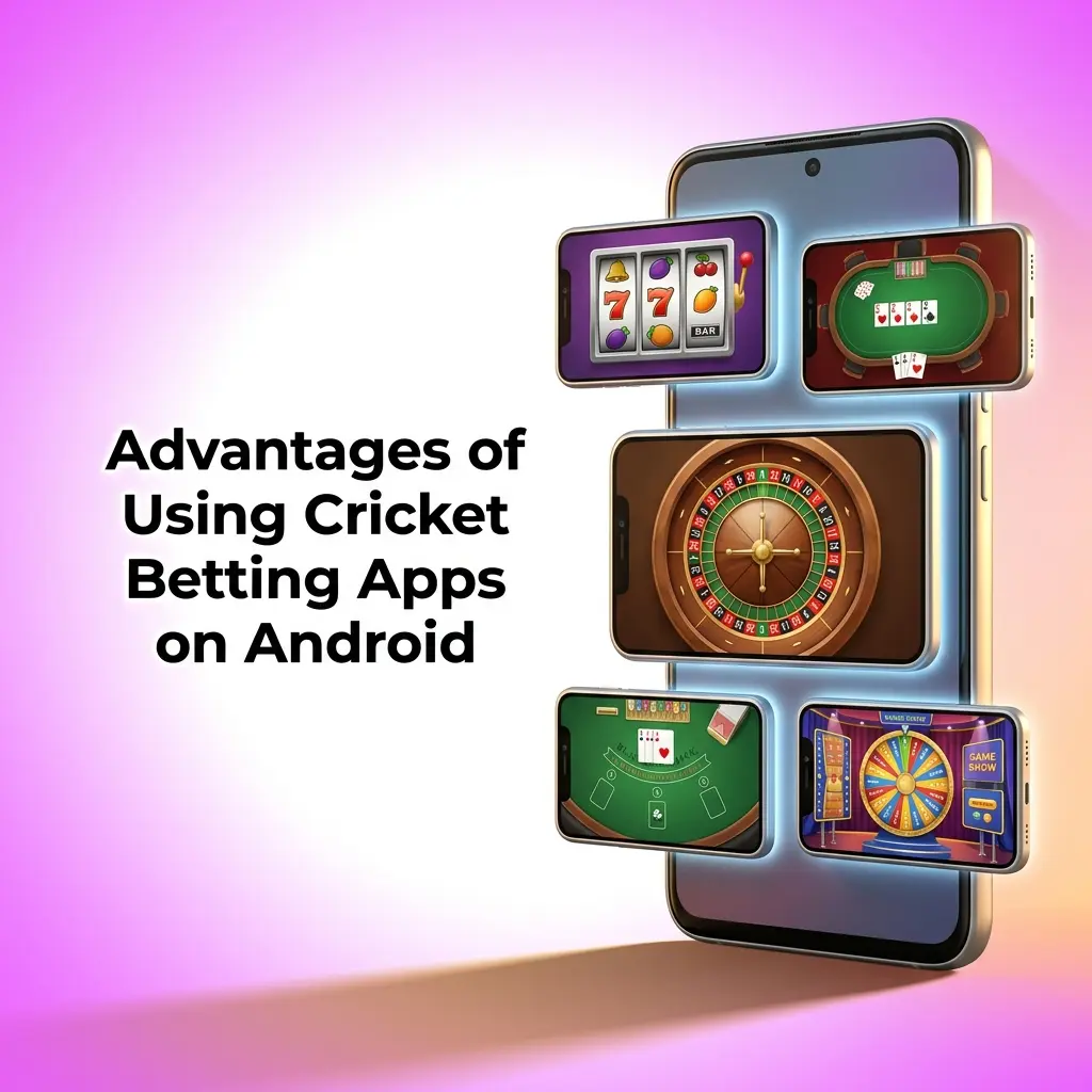 Android cricket betting app showing faster odds updates, push notifications, UPI payments, and biometric login features