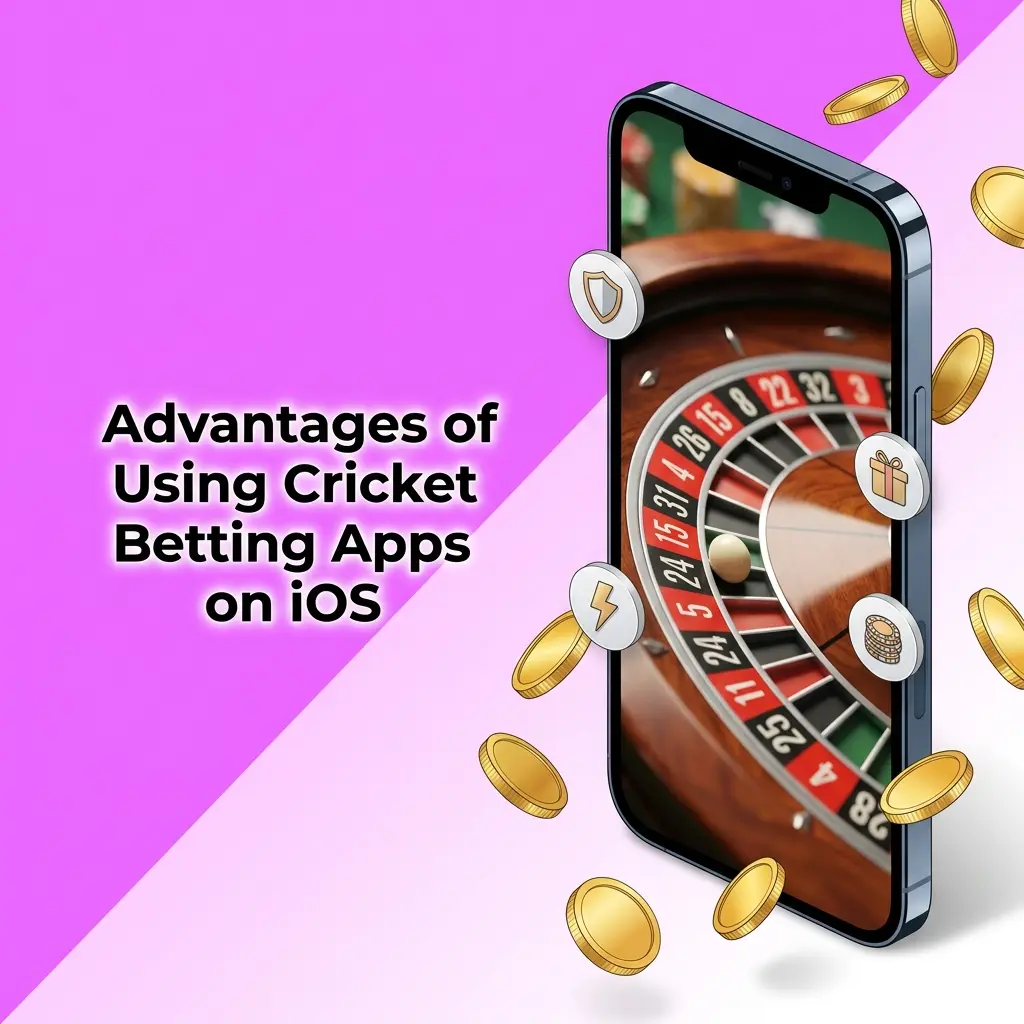 iPhone Cricket betting app advantages showing push notifications, Face ID login, UPI payments, and full-screen iOS interface