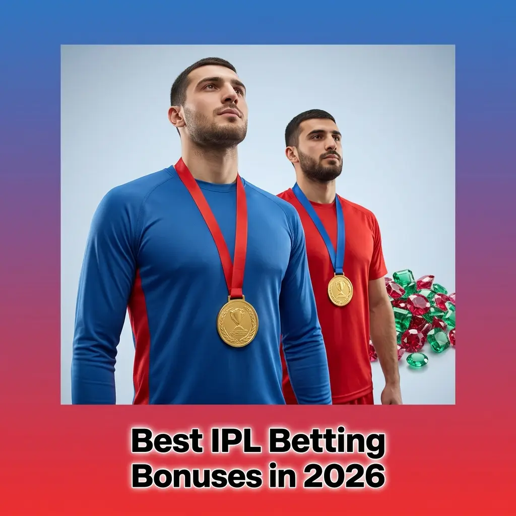 Best IPL betting bonuses 2026 comparison showing welcome offers from 1win, 9winz, 11IC, Baazi247, 12bet and 188bet