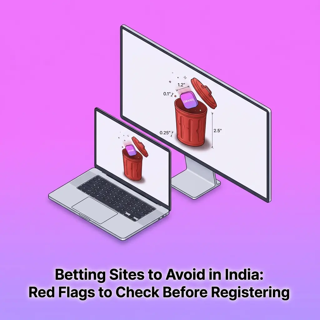 Betting sites to avoid in India showing red flags like no licence, hidden bonus terms, and low withdrawal limits