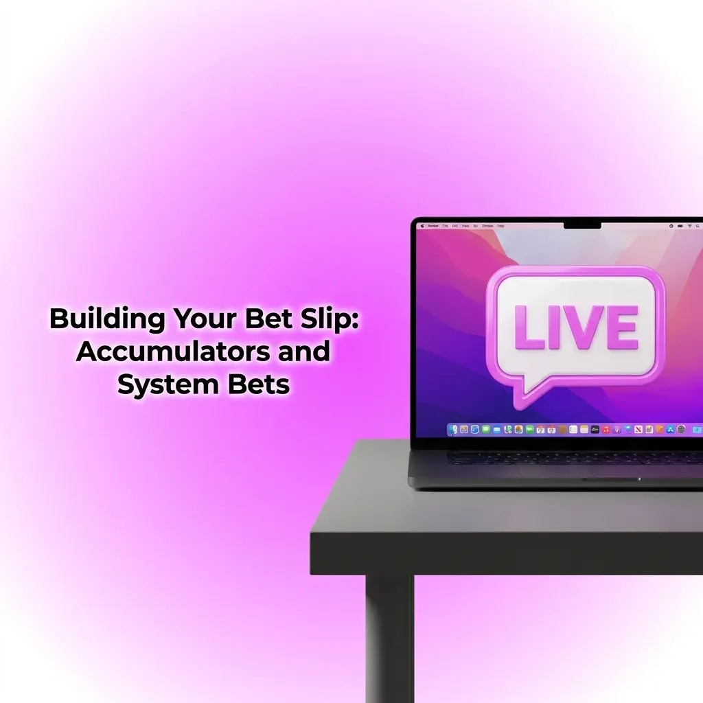 Digital bet slip showing accumulator and system bet options including Trixie, Yankee, and Lucky 15 for Indian bettors