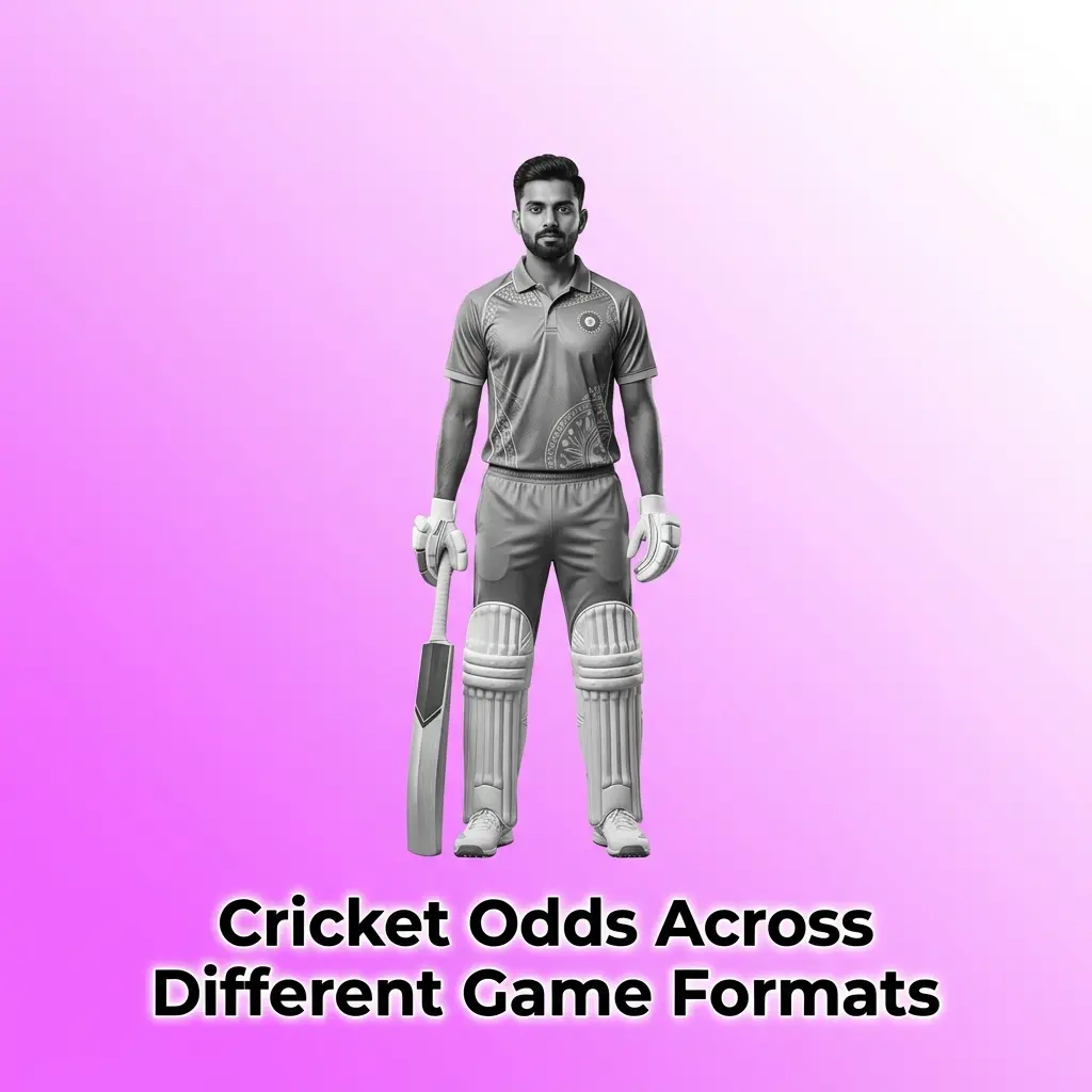 Cricket odds comparison across Test, ODI, T20I and IPL formats showing betting lines, overround percentages and live market movements