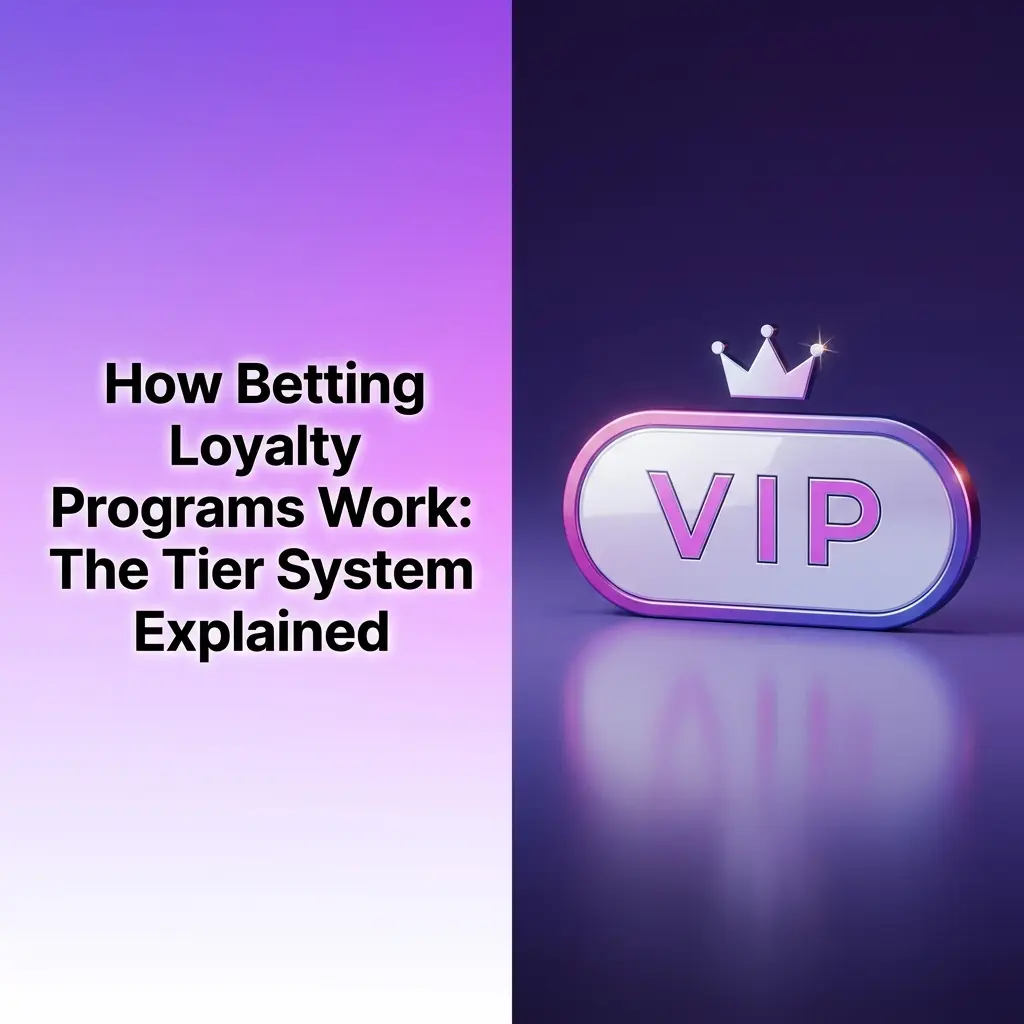 Sports betting loyalty tier system showing Bronze to Diamond progression with status and reward points structure