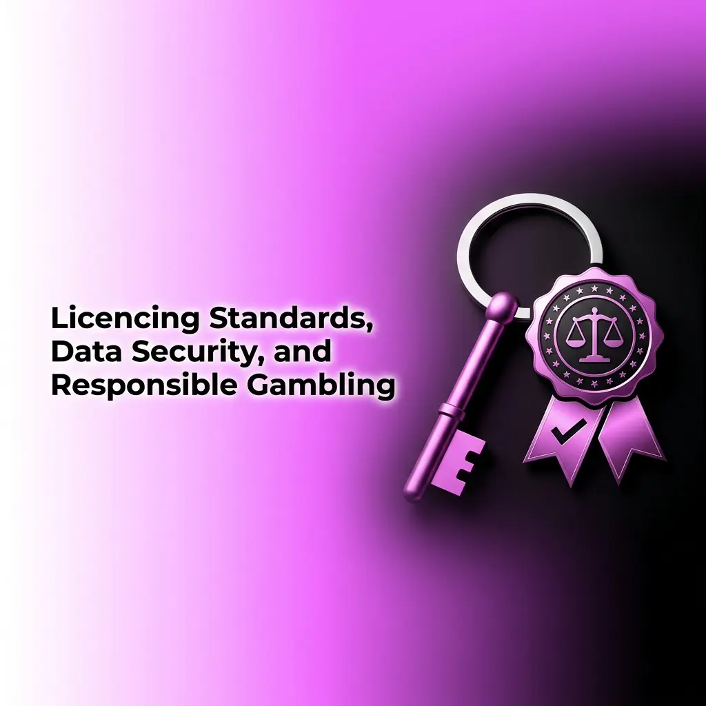 Licencing standards, data security, and responsible gambling tools including SSL encryption and self-exclusion options for safe betting