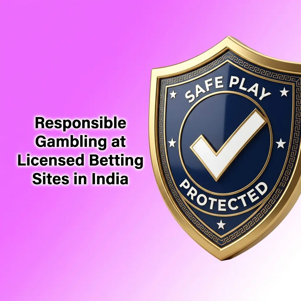 Responsible gambling tools at licensed Indian betting sites including deposit limits, self-exclusion options, and support resources