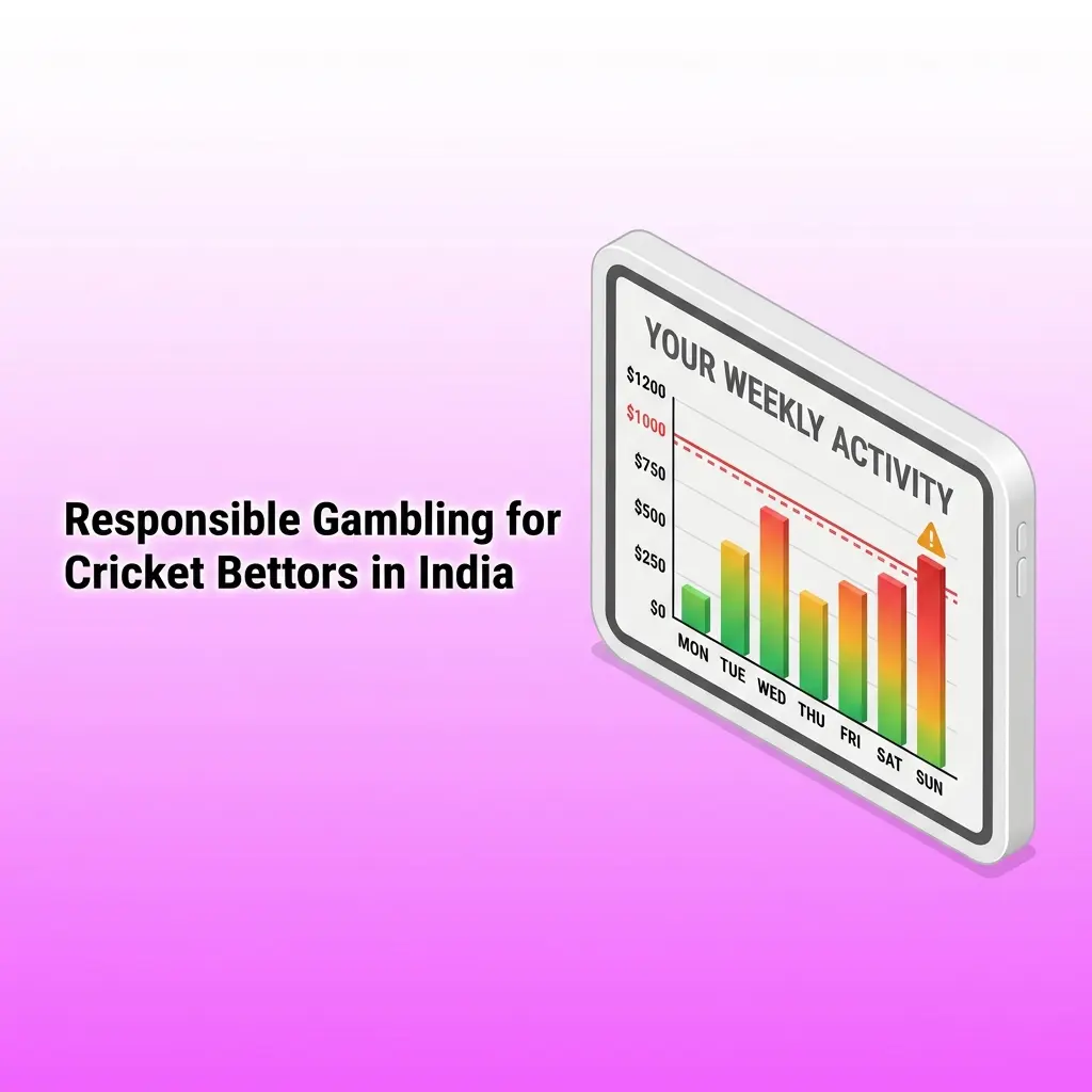 Responsible gambling tools for cricket bettors in India including deposit limits, self-exclusion, and iCall helpline support