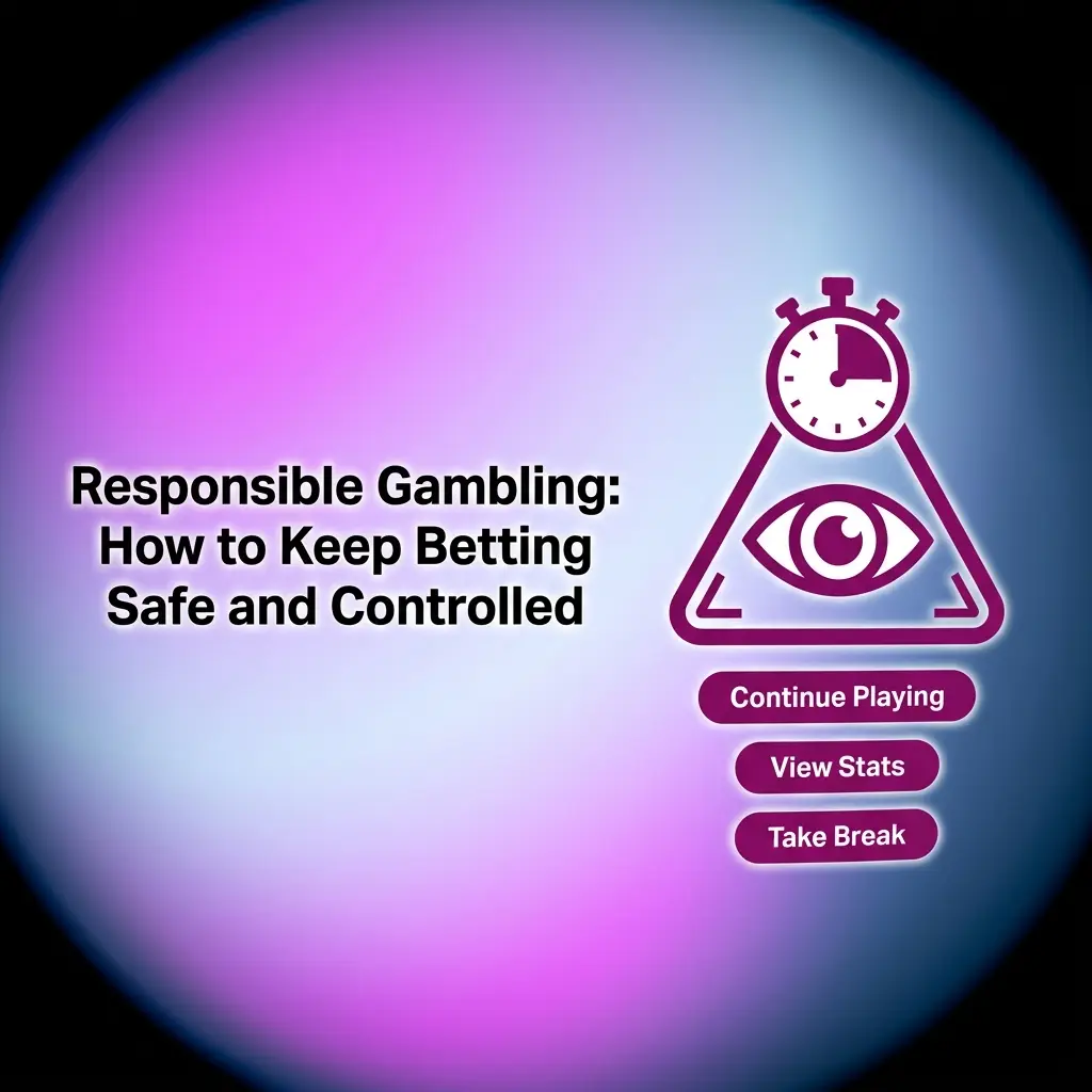 Responsible gambling tools including deposit limits and self-exclusion options to keep sports betting safe and controlled