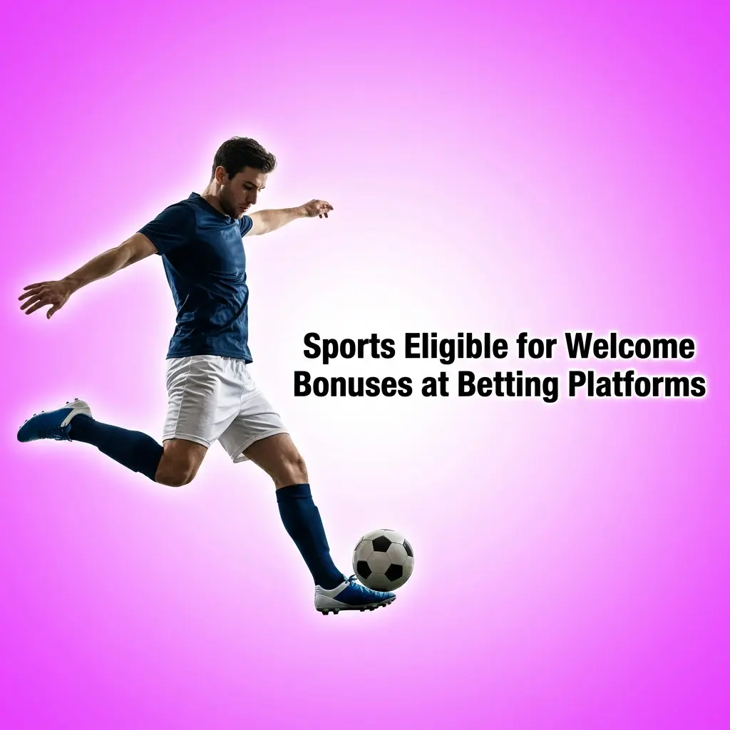 Sports eligible for welcome bonuses at betting platforms including cricket, football, kabaddi, tennis, and basketball