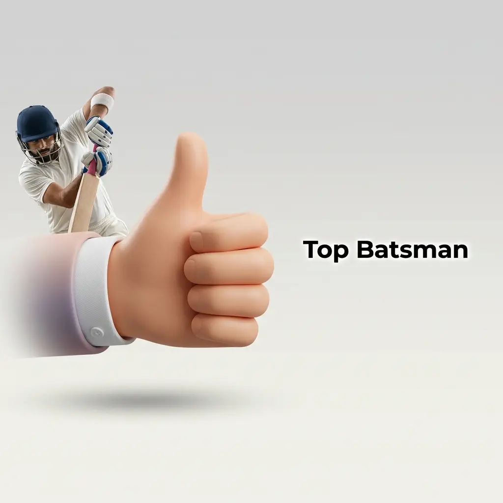 Cricket top batsman betting market showing live IPL runs scored with UPI payment options for in-play wagering
