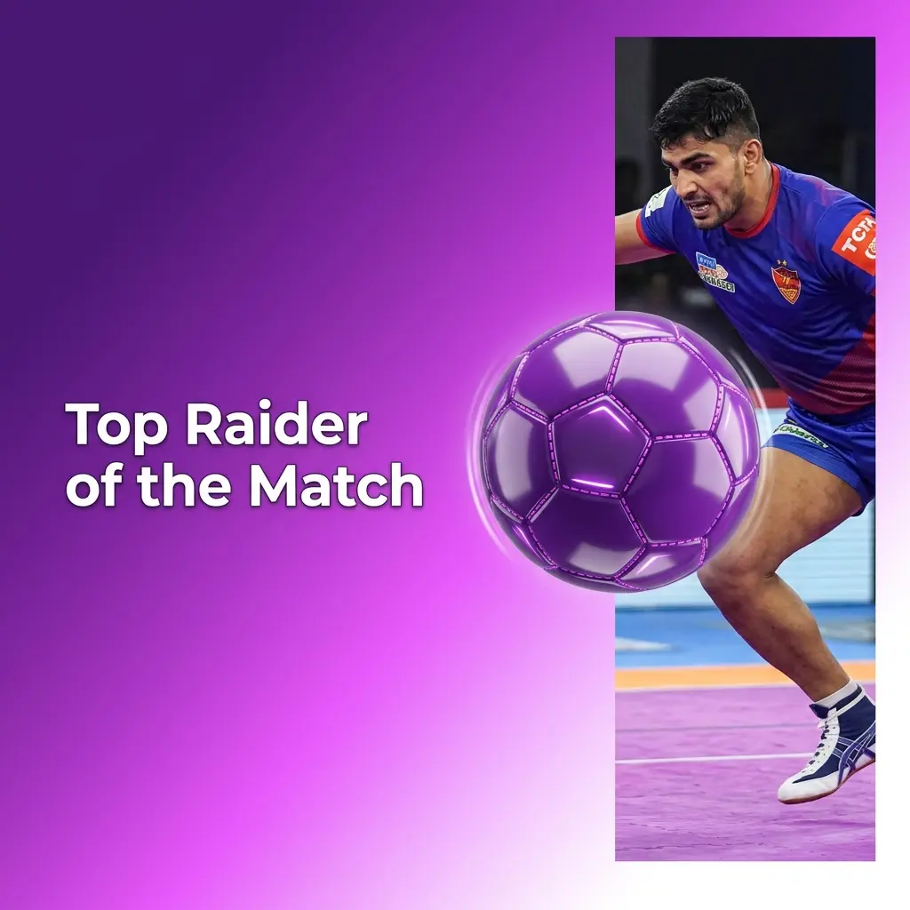 Top Raider of the Match Kabaddi prop market for PKL fixtures tracking raid points by Pardeep Narwal or Naveen Kumar