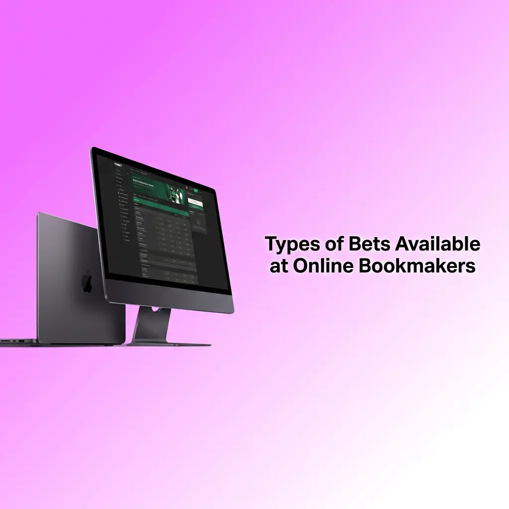 Diagram showing single bet, parlay, and system bet types available at online bookmakers in India