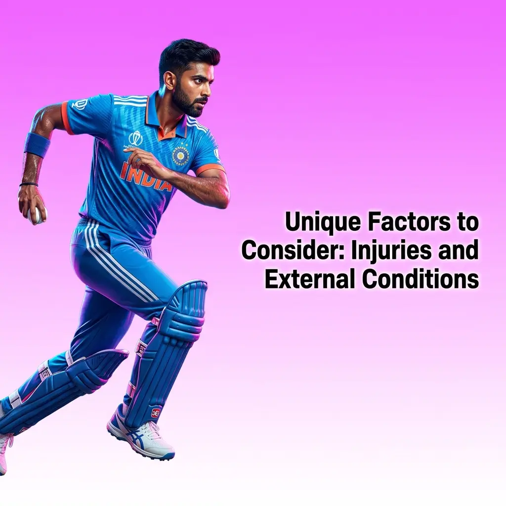 Cricket betting odds influenced by player injuries, weather forecasts, pitch wear, and external match conditions at Indian venues