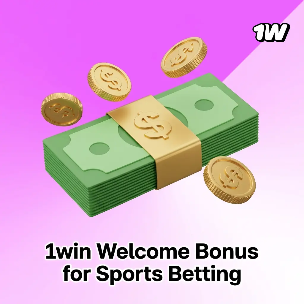 1win welcome bonus offering 500% match up to 1,80,000 INR with 500 free spins for new sports betting players