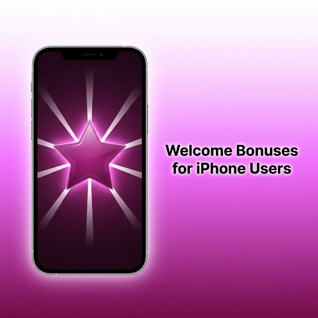 iPhone displaying sports betting welcome bonus offers with deposit match rates and wagering terms for Indian users
