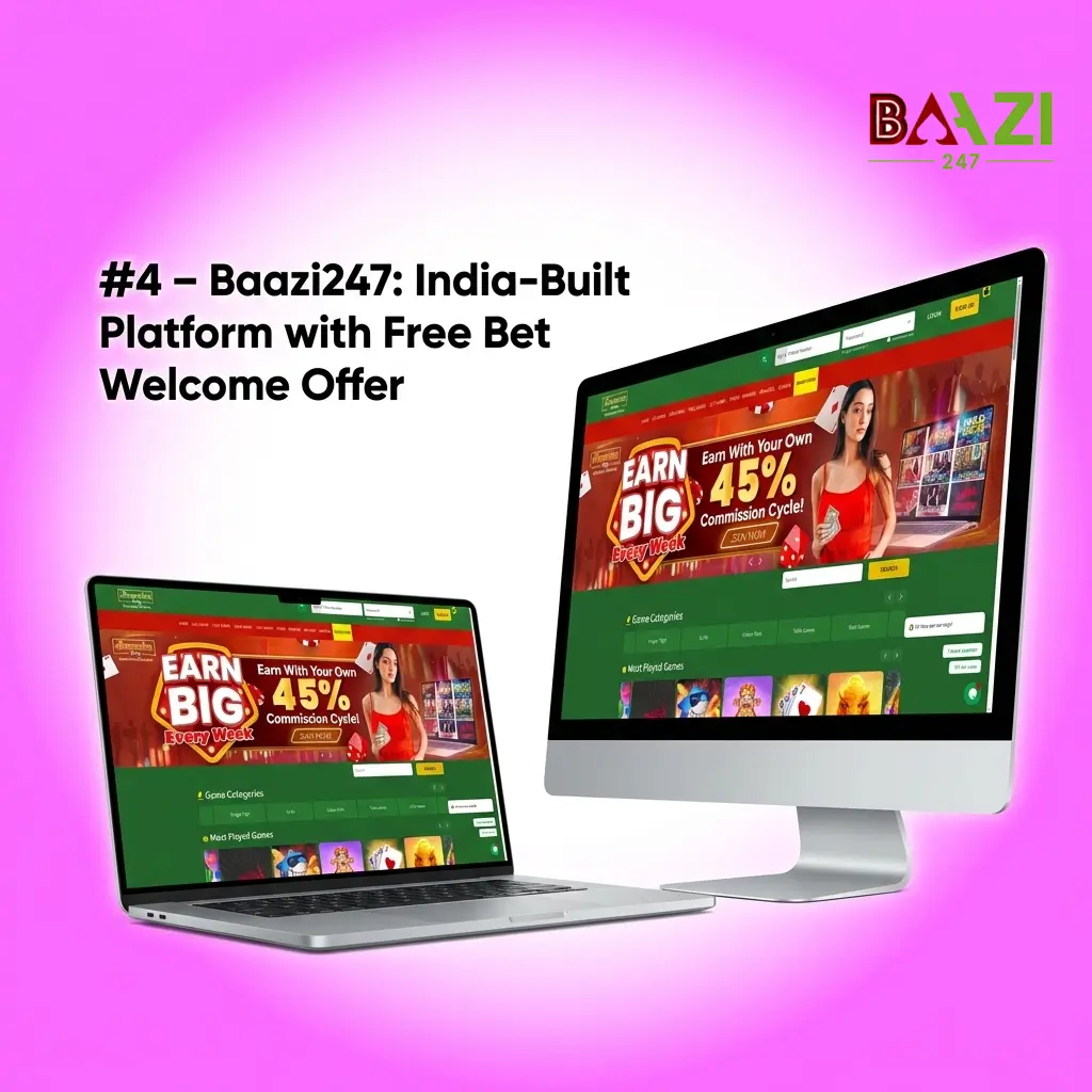 Baazi247 betting platform for Indian users showing Google Pay PhonePe PayTM support and 1000 INR free bet welcome offer