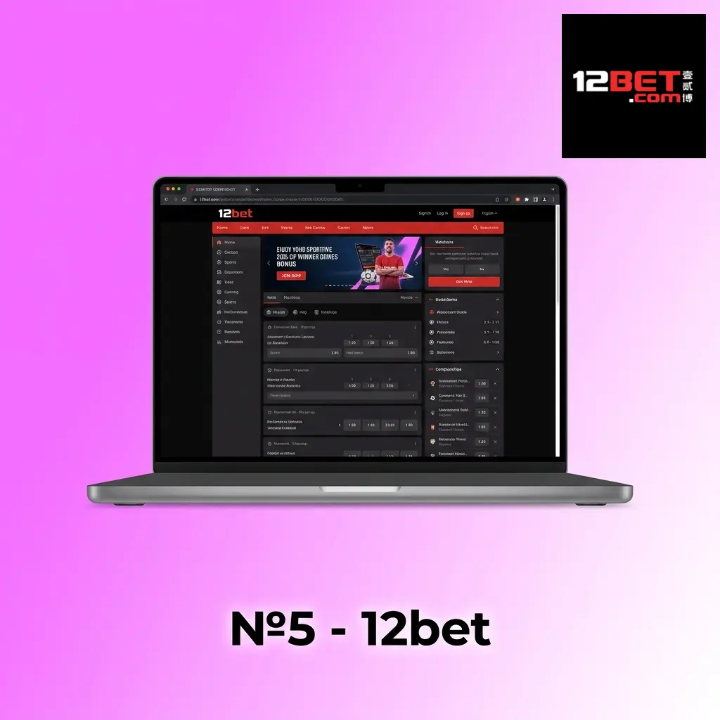 12bet cricket betting platform ranked 5th with 88% welcome bonus up to 8000 INR, CEZA licence, UPI deposit options