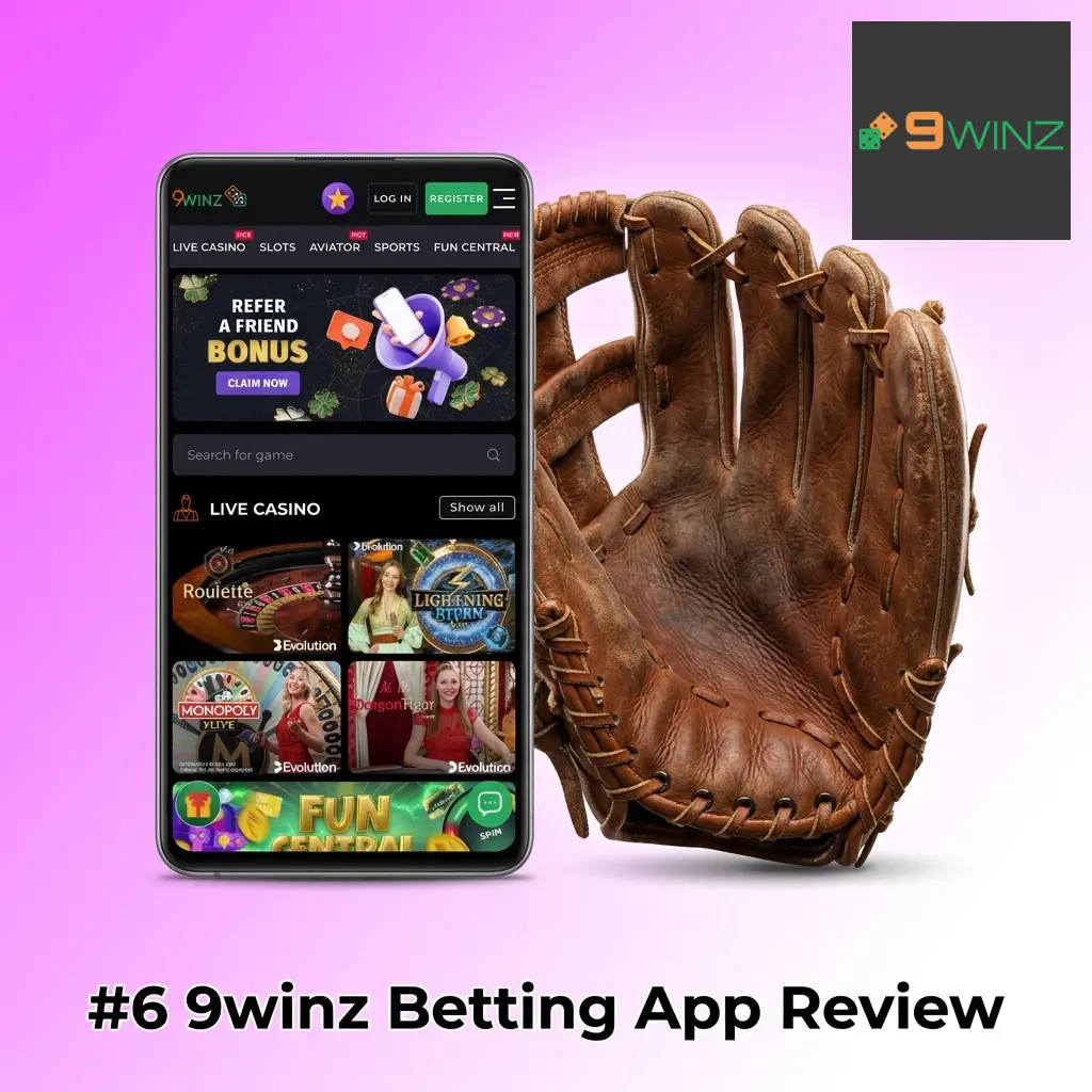 9winz betting app on Android showing 450% welcome bonus up to 1,50,000 INR with UPI and GPay deposit options