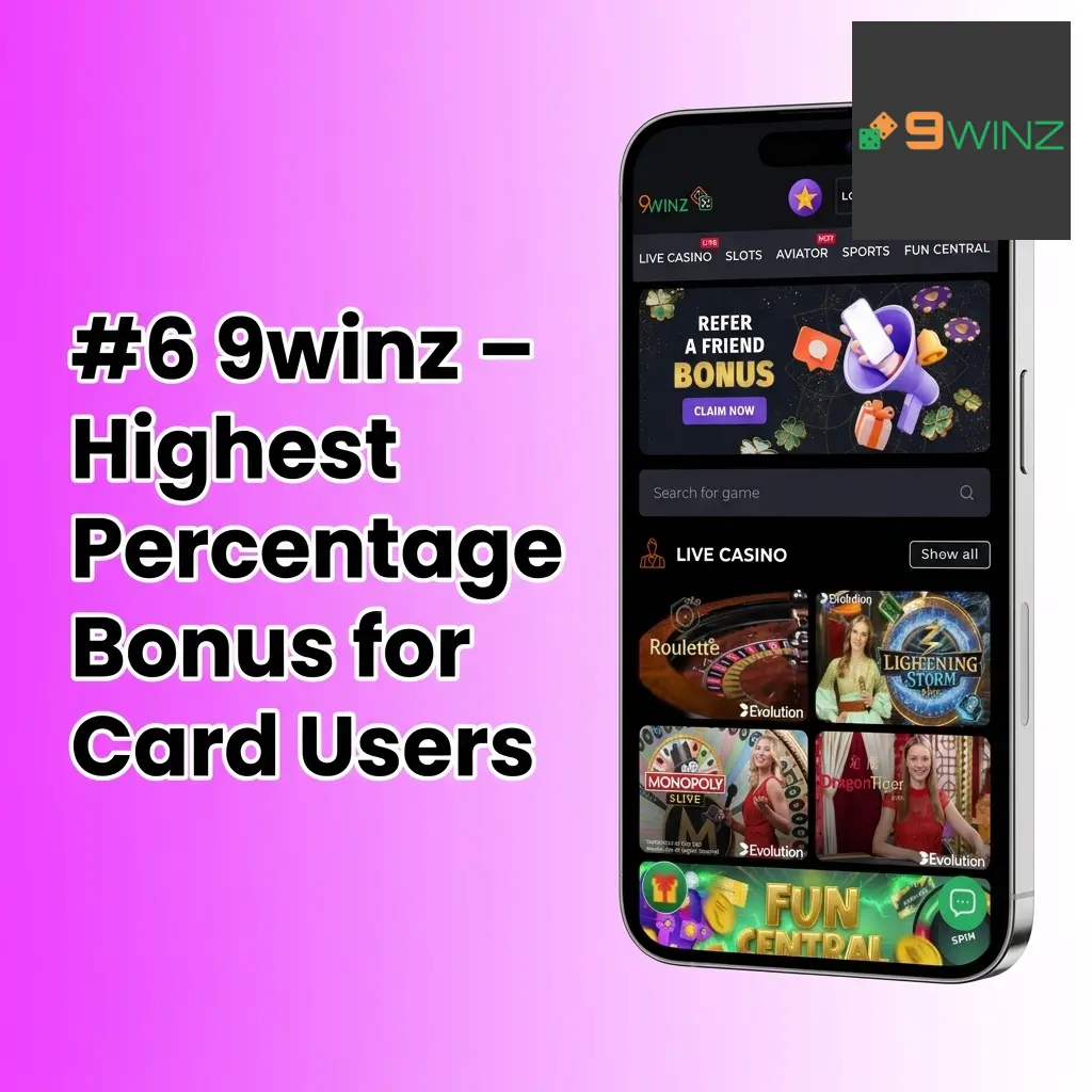 9winz betting app showing 450% welcome bonus up to 150,000 INR for card users with GPay and UPI support