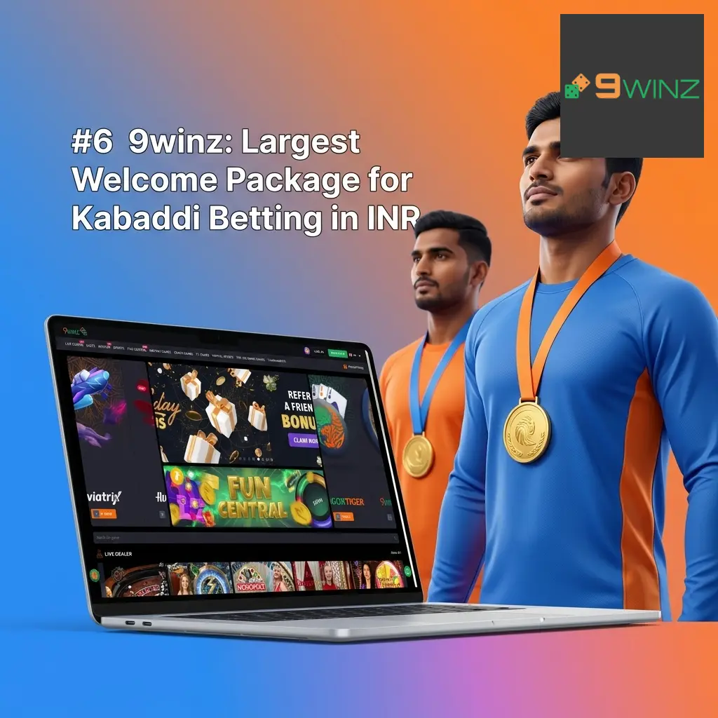 9winz kabaddi betting site offering 450% welcome bonus up to 1,50,000 INR with UPI and GPay support