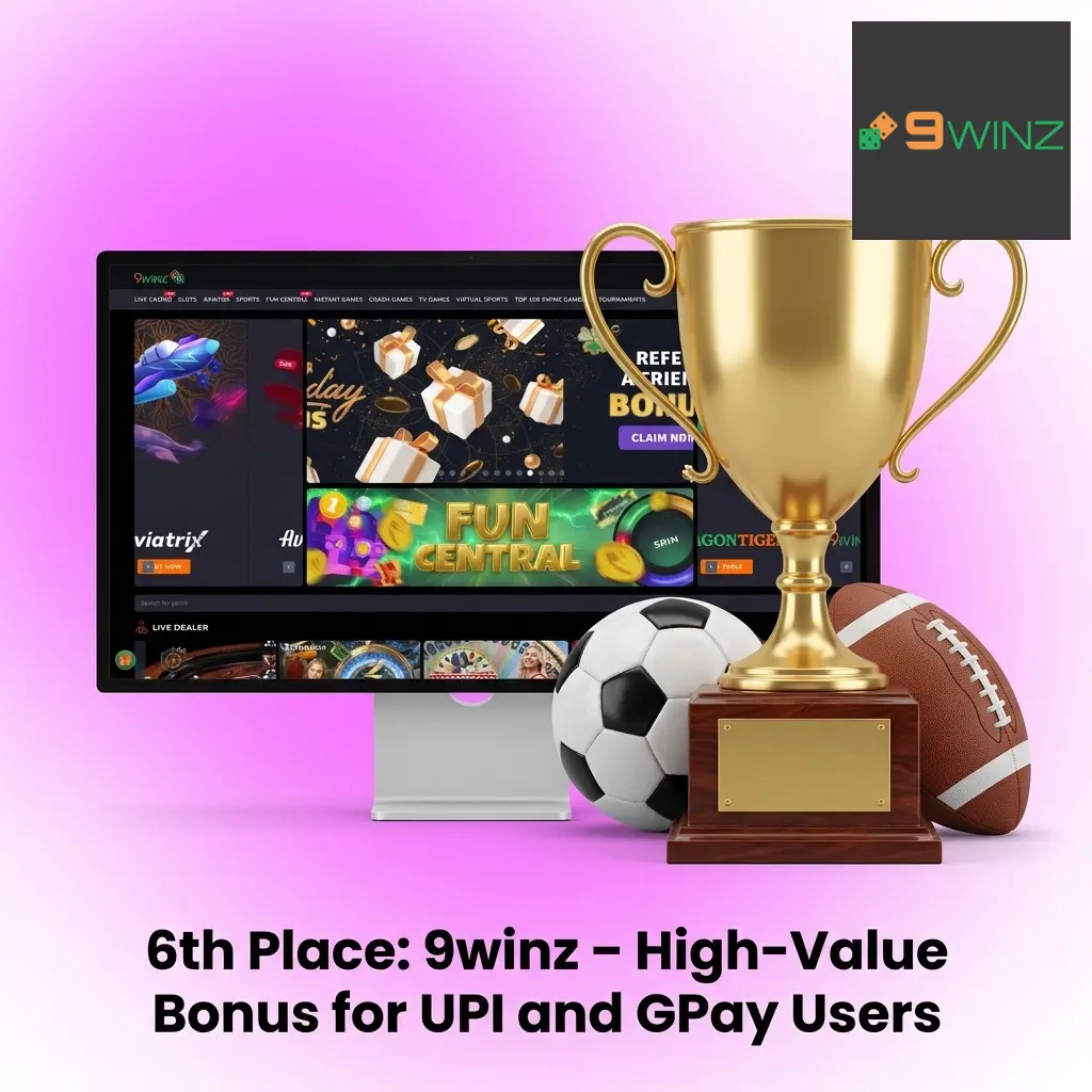 9winz betting site offering 450% welcome bonus up to 150,000 INR for IPL betting with UPI and GPay support