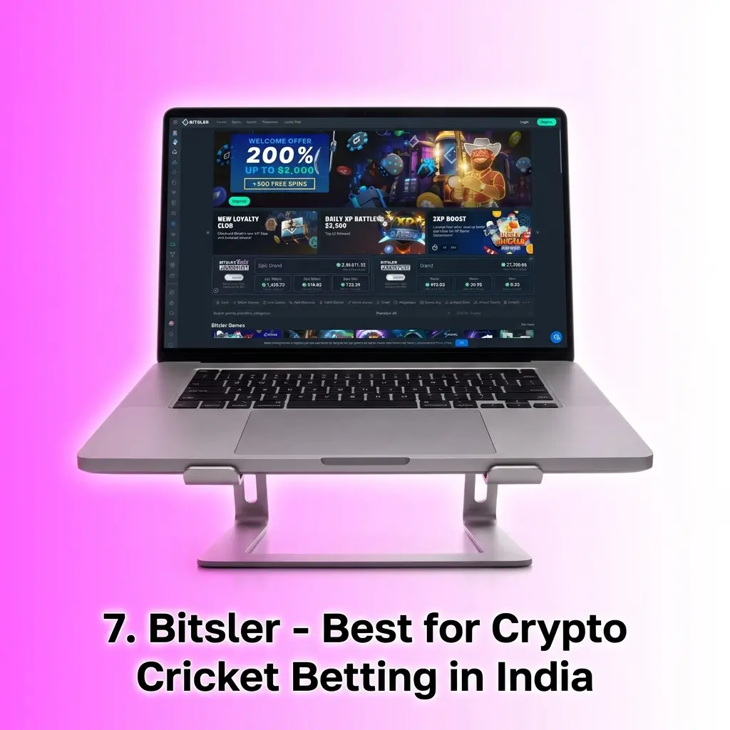 Bitsler crypto-native sportsbook offering cricket betting with Bitcoin Ethereum and 8 cryptocurrencies for India bettors