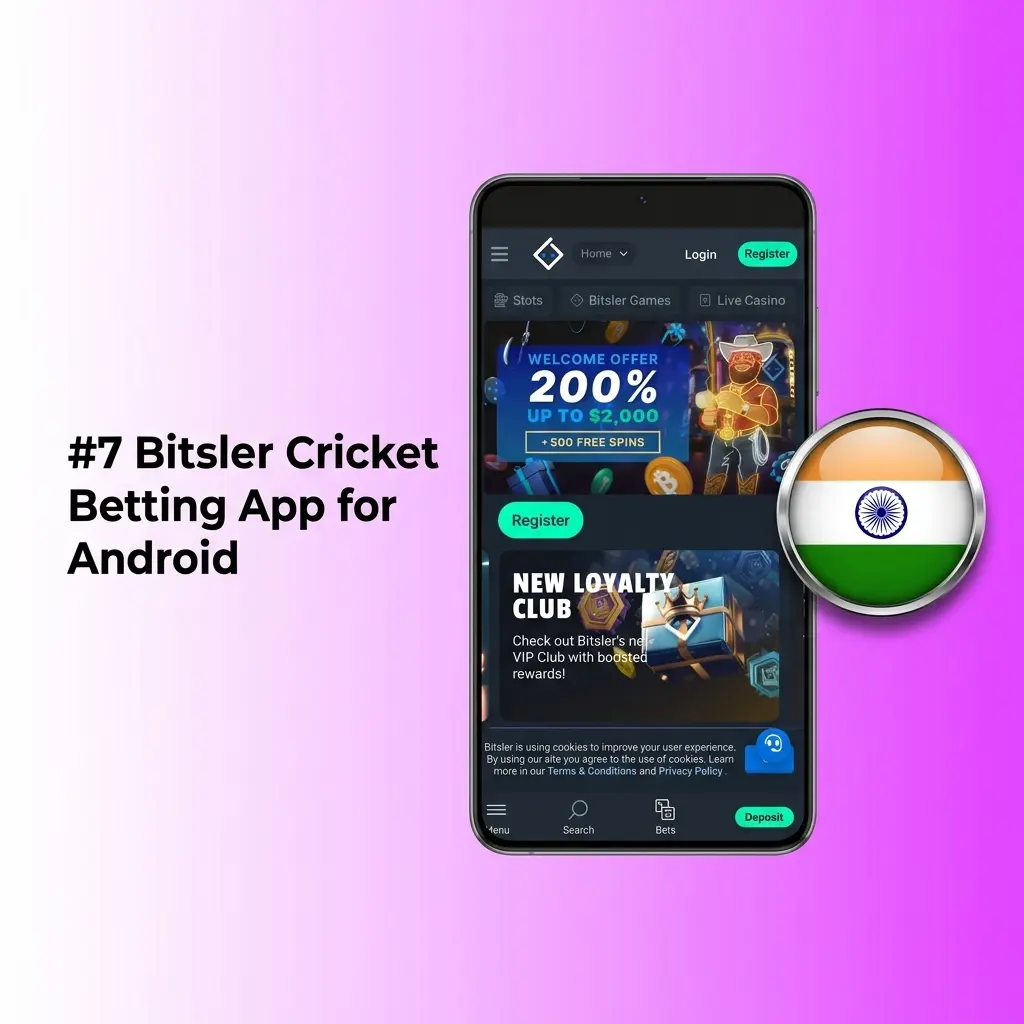 Bitsler cricket betting Android app supporting 8 cryptocurrencies with 100% FTD bonus up to 700 USD for Indian players