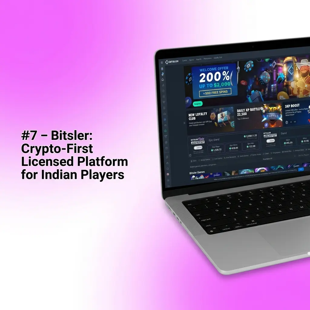 Bitsler crypto-first casino licensed by Curacao Gaming Authority accepting Indian players with Bitcoin and 7 other cryptocurrencies