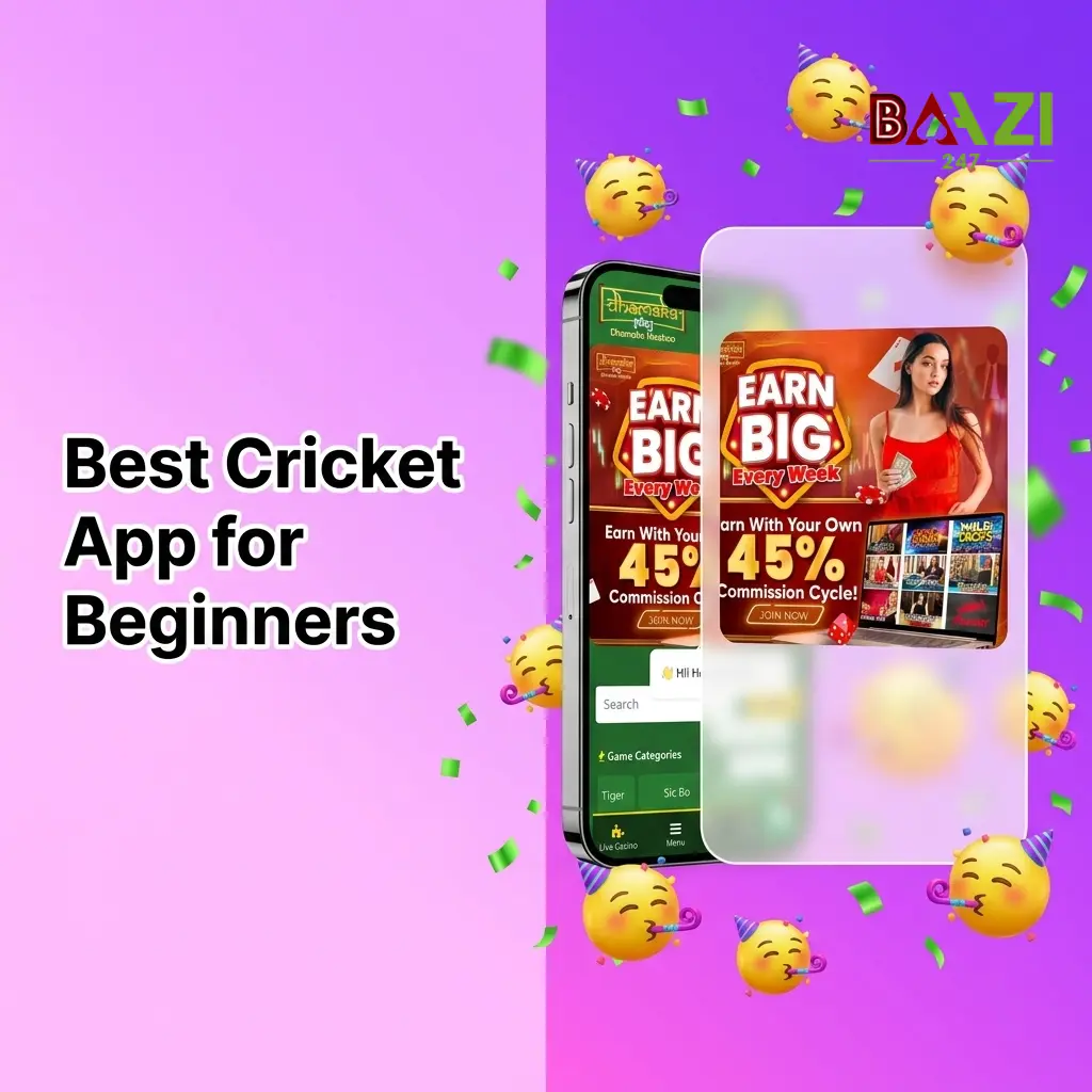 Baazi247 cricket betting app for beginners in India with free bet offer and Google Pay PhonePe payment options