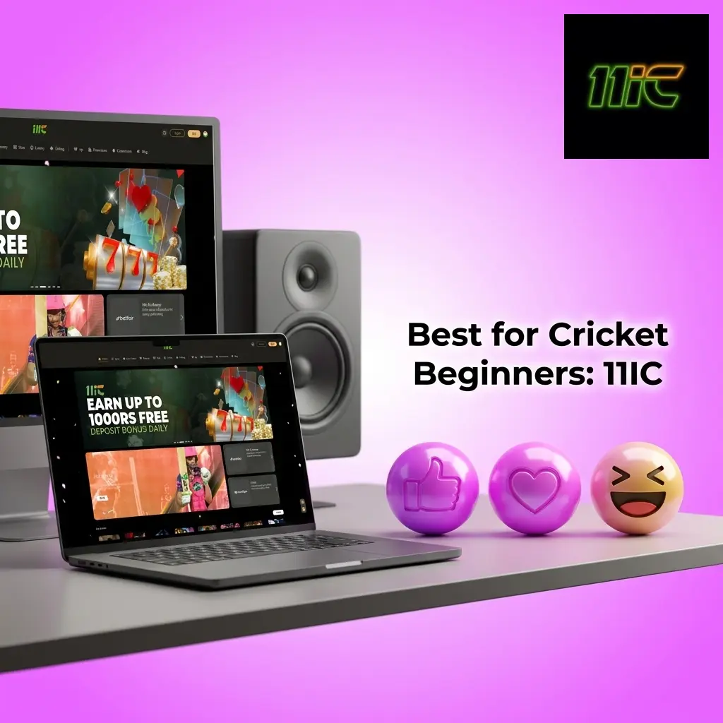 11IC cricket betting platform for beginners in India with 100 INR minimum deposit, Hindi support, and 200 INR no-deposit bonus