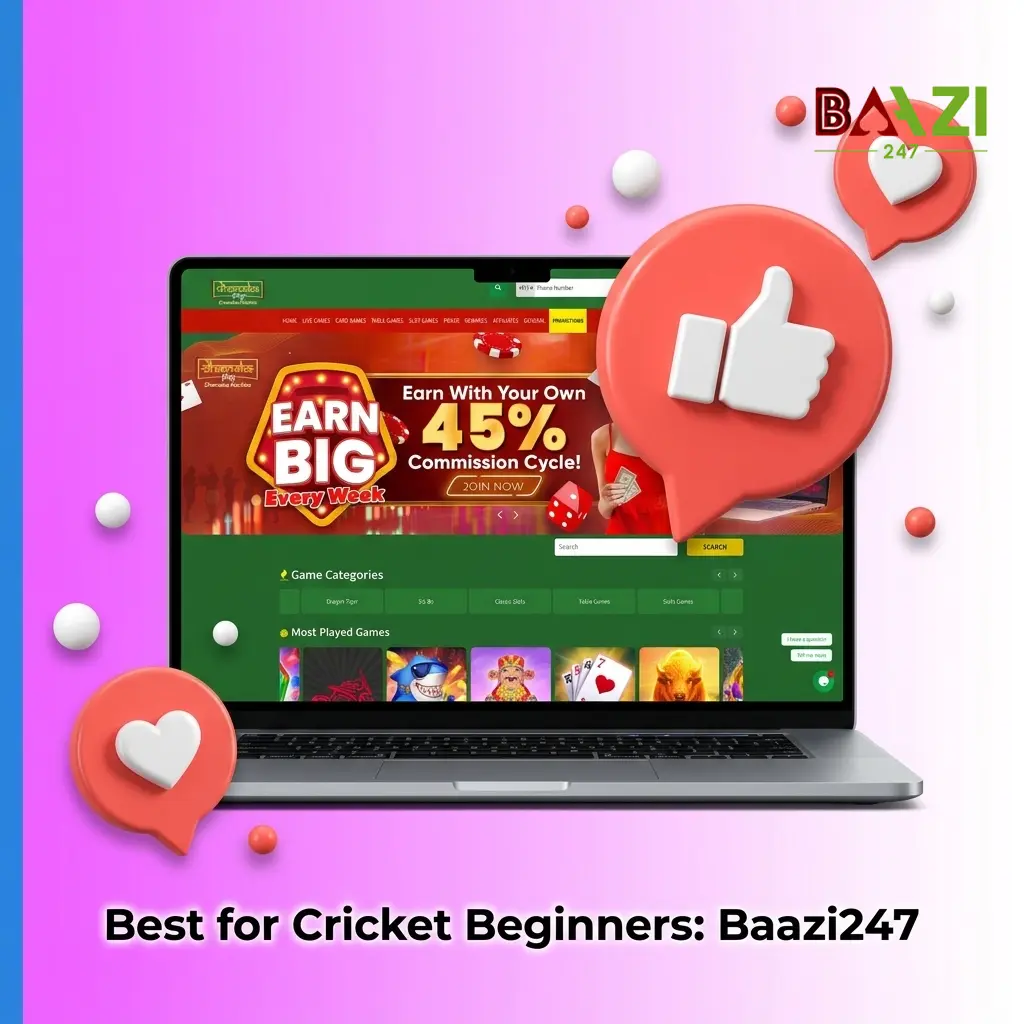 Baazi247 cricket betting platform for beginners in India with IPL markets, free bet offer, and Google Pay deposit option