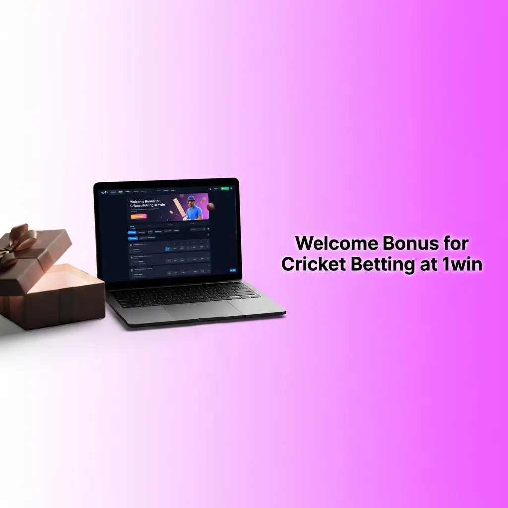 1win welcome bonus for cricket betting offering 500% up to 180,000 INR plus 500 free spins